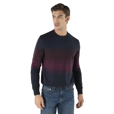 Harmont & Blaine Gradient Crewneck Sweater In Blue
