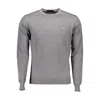 Harmont & Blaine Gray Wool Men Sweater In Gray