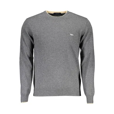 Harmont & Blaine Gray Wool Sweater In Multi