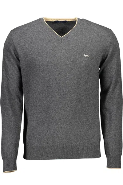 Harmont & Blaine Gray Wool Sweater In Grey