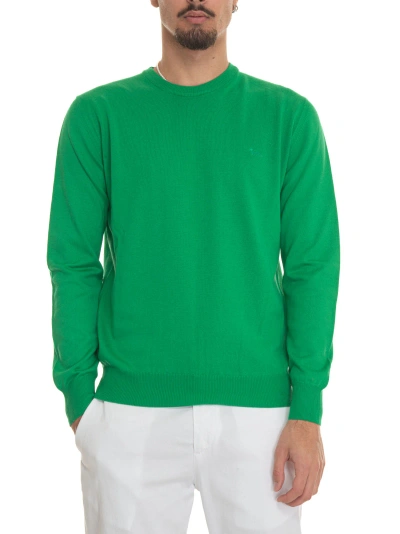 Harmont & Blaine Hrl018 Round-necked Pullover In Green