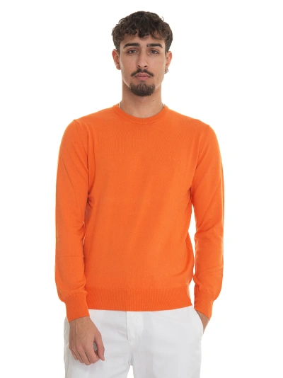 Harmont & Blaine Hrl018 Round-necked Pullover In Orange