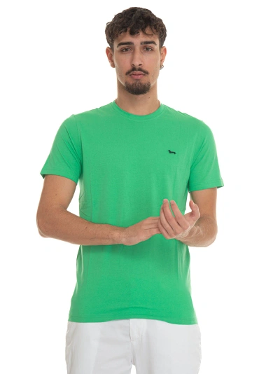 Harmont & Blaine Inl001 Short-sleeved Round-necked T-shirt In Green