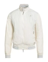 Harmont & Blaine Jeans Man Jacket Ivory Size Xxl Polyamide