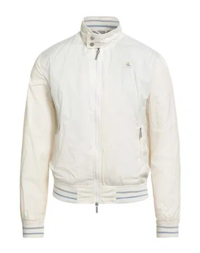 Harmont & Blaine Jeans Man Jacket Ivory Size Xxl Polyamide In White