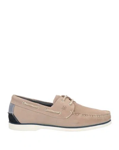 Harmont & Blaine Jeans Man Loafers Beige Size 9 Leather