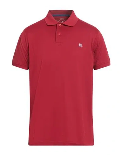Harmont & Blaine Jeans Man Polo Shirt Brick Size Xxl Cotton In Red