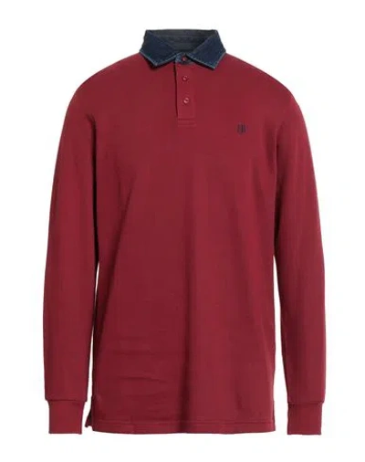 Harmont & Blaine Jeans Man Polo Shirt Brick Size Xxl Cotton In Burgundy