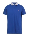 Harmont & Blaine Jeans Man Polo Shirt Light Blue Size Xxl Cotton