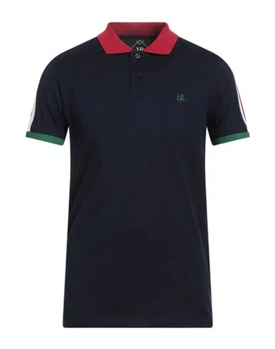 Harmont & Blaine Jeans Man Polo Shirt Midnight Blue Size Xxl Cotton