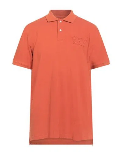 Harmont & Blaine Jeans Man Polo Shirt Orange Size Xxl Cotton
