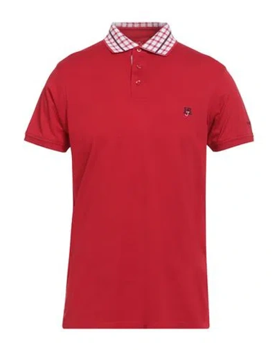 Harmont & Blaine Jeans Man Polo Shirt Red Size Xxl Cotton