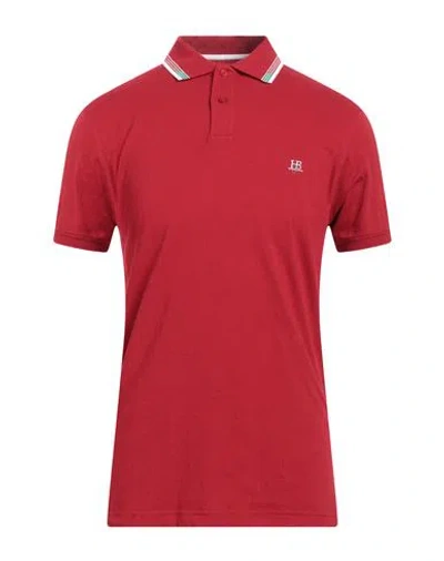 Harmont & Blaine Jeans Man Polo Shirt Red Size Xxl Cotton, Elastane