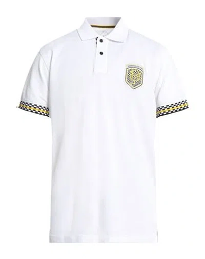 Harmont & Blaine Jeans Man Polo Shirt White Size Xxl Cotton