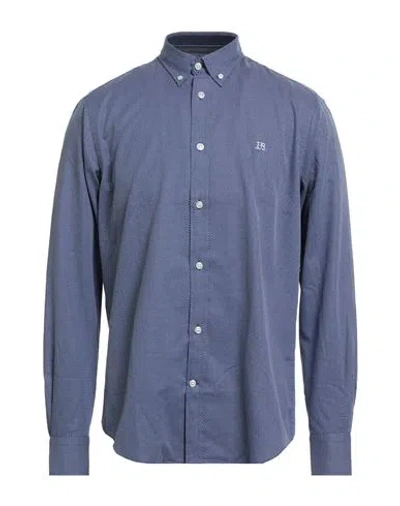Harmont & Blaine Jeans Man Shirt Blue Size 3xl Cotton