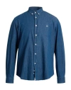 Harmont & Blaine Jeans Man Shirt Blue Size 3xl Cotton In Blue