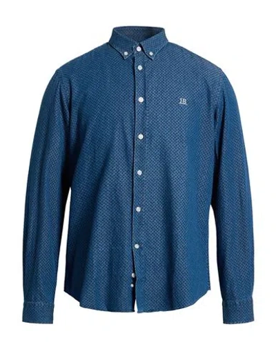 Harmont & Blaine Jeans Man Shirt Blue Size 3xl Cotton