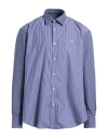 Harmont & Blaine Jeans Man Shirt Blue Size Xxl Cotton In Blue