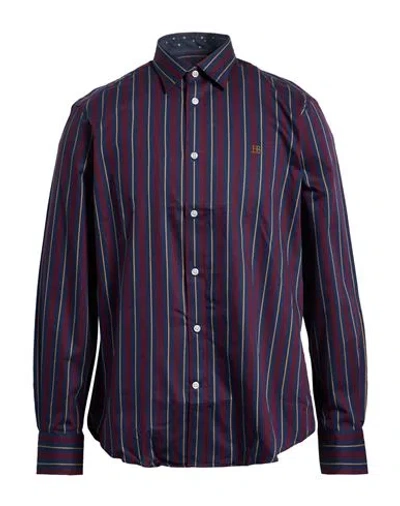 Harmont & Blaine Jeans Man Shirt Burgundy Size Xl Cotton In Red