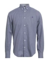 Harmont & Blaine Jeans Man Shirt Midnight Blue Size 3xl Cotton