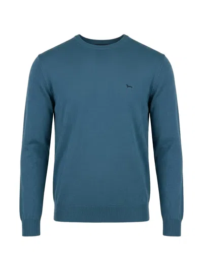 Harmont & Blaine Logo-embroidered Sweater In Blue
