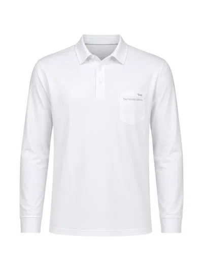 Harmont & Blaine Long-sleeve Polo Shirt In White
