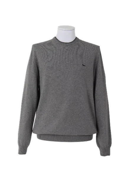 Harmont & Blaine Luxury Cashmere Blend Pullover For Men In Gray