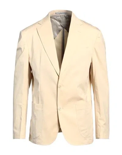 Harmont & Blaine Man Blazer Beige Size 48 Cotton, Elastane