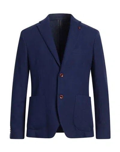 Harmont & Blaine Man Blazer Bright Blue Size 44 Alpaca Wool, Polyamide