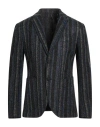 Harmont & Blaine Man Blazer Charcoal Size 48 Acrylic, Virgin Wool, Polyester In Black