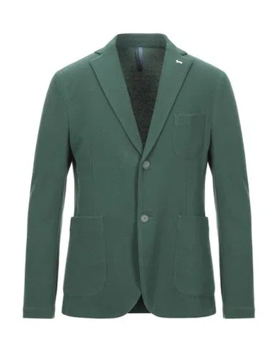 Harmont & Blaine Man Blazer Green Size 48 Polyester, Cotton, Polyamide