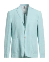 Harmont & Blaine Man Blazer Sky Blue Size 40 Linen