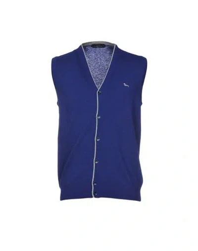 Harmont & Blaine Man Cardigan Midnight Blue Size Xl Merino Wool, Viscose, Polyamide, Cashmere