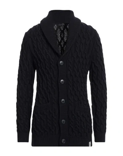 Harmont & Blaine Man Cardigan Midnight Blue Size Xxl Wool, Acrylic