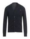 Harmont & Blaine Man Cardigan Midnight Blue Size Xxl Wool, Viscose, Polyamide, Cashmere In Blue