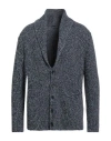 Harmont & Blaine Man Cardigan Navy Size S Polyamide, Wool, Viscose, Cashmere In Blue