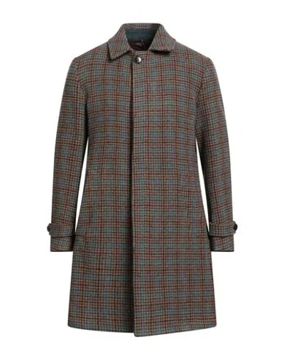 Harmont & Blaine Man Coat Brown Size 40 Virgin Wool