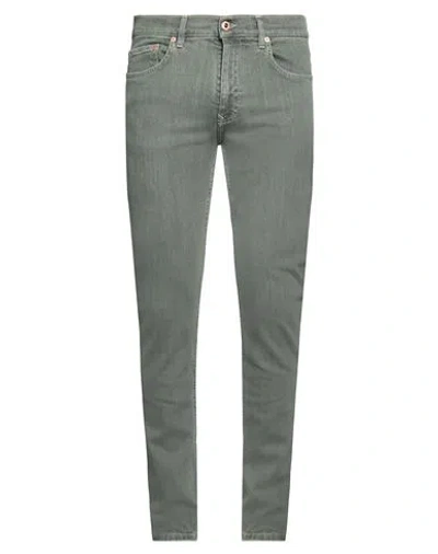 Harmont & Blaine Man Jeans Green Size 34 Cotton, Elastane