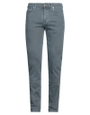 Harmont & Blaine Man Denim Pants Grey Size 34 Cotton, Elastane In Gray