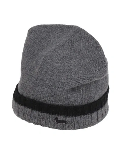 Harmont & Blaine Man Hat Charcoal Size Onesize Wool, Cashmere In Brown