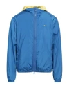 Harmont & Blaine Man Jacket Azure Size L Nylon In Blue