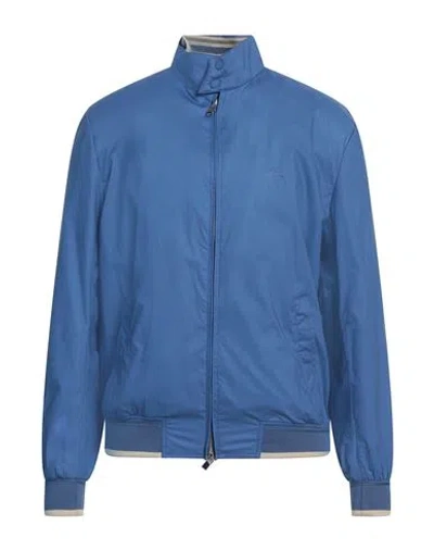 Harmont & Blaine Man Jacket Blue Size Xxl Cotton