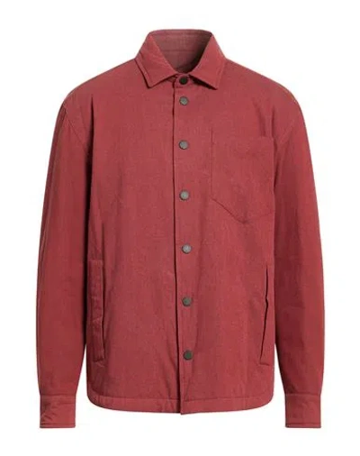 Harmont & Blaine Man Jacket Brick Size Xl Cotton In Red