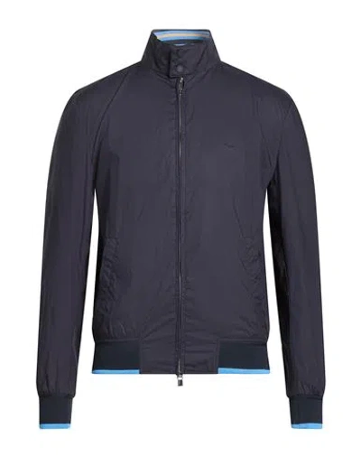Harmont & Blaine Man Jacket Midnight Blue Size Xxl Cotton