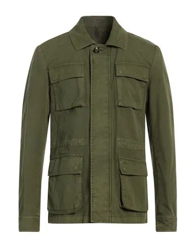 Harmont & Blaine Man Jacket Military Green Size 3xl Cotton, Polyurethane