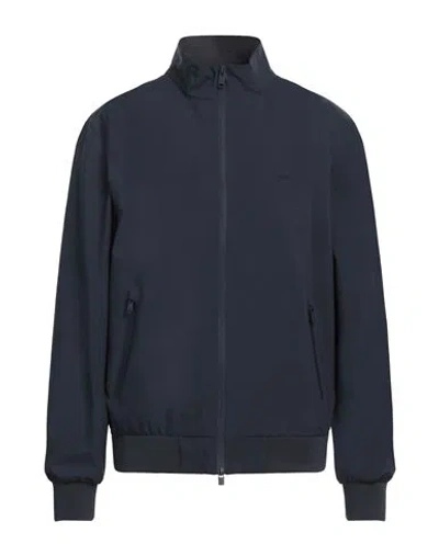 Harmont & Blaine Man Jacket Navy Size Xl Polyester In Blue