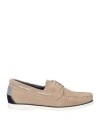 Harmont & Blaine Jeans Man Loafers Beige Size 9 Leather