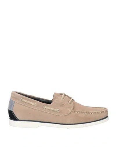 Harmont & Blaine Jeans Man Loafers Beige Size 9 Leather