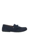 Harmont & Blaine Jeans Man Loafers Midnight Blue Size 7 Leather