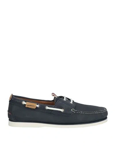 Harmont & Blaine Man Loafers Midnight Blue Size 10 Leather